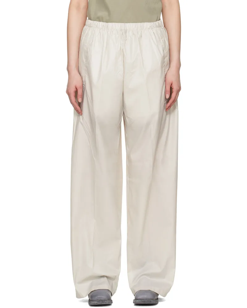 Gabriela Coll Garments Beige No.287 Technical Flap Pocket Trousers 75