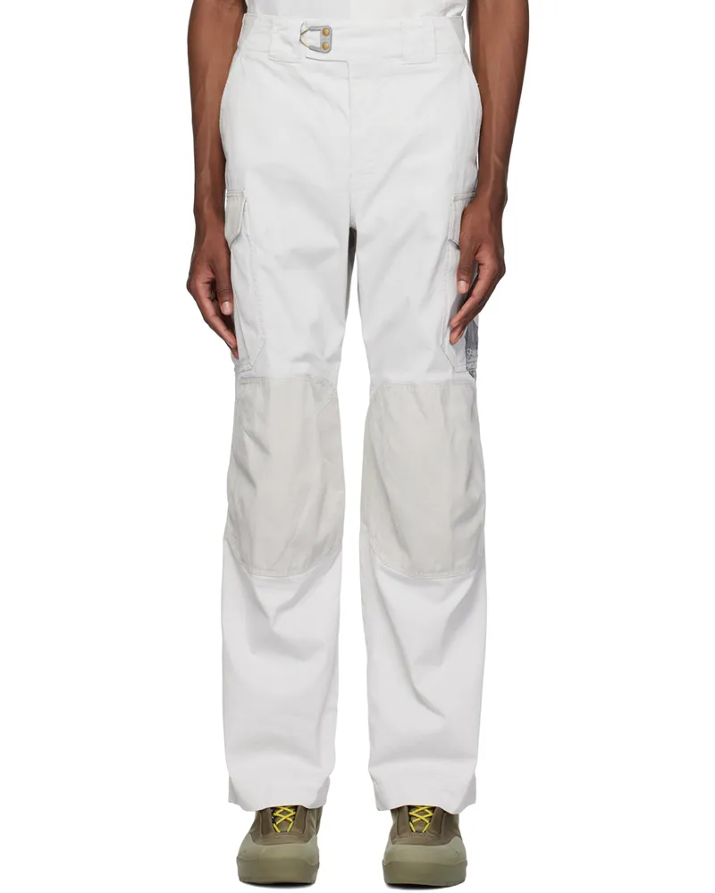 Objects IV Life Gray Paneled Cargo Pants Pale