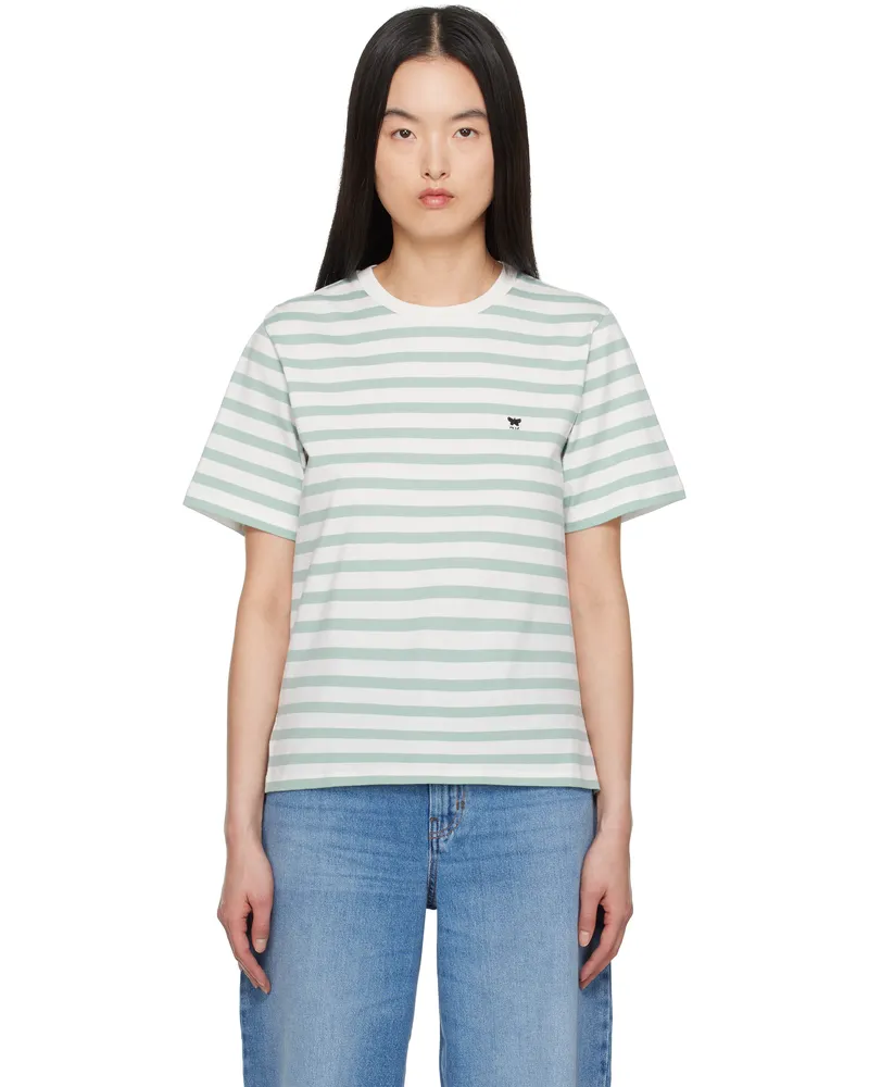 Max Mara Green & White Satrapo T-shirt 014