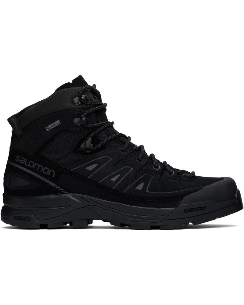 Salomon Black X-ALP Mid Leather Gore-Tex Boots Black