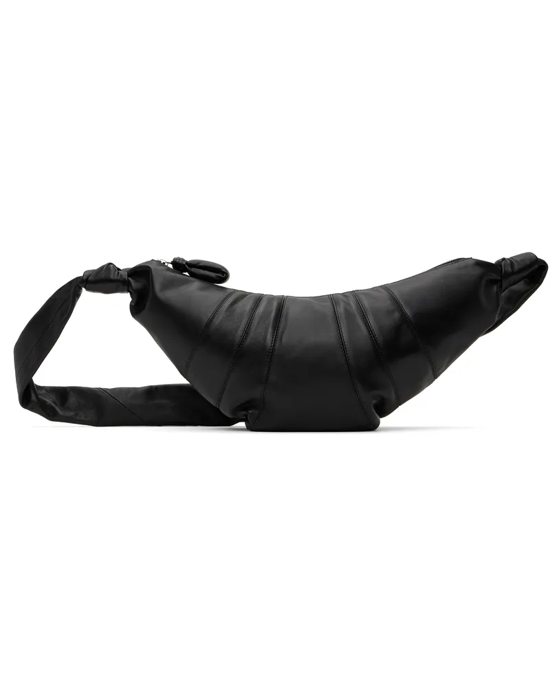 Christophe Lemaire Black Medium Croissant Bag Bk999