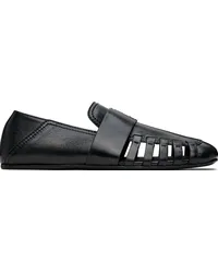 Ferragamo Black Summer Loafers Nero