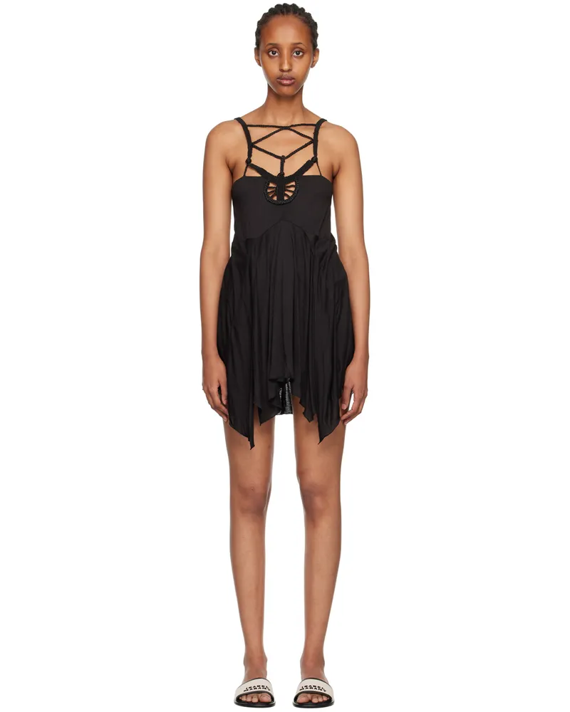 Isabel Marant Black Diana Minidress 01bk
