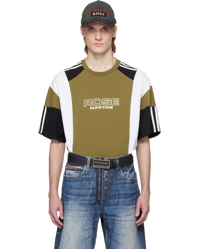 Martine Rose Green Oversized Panelled T-shirt Green