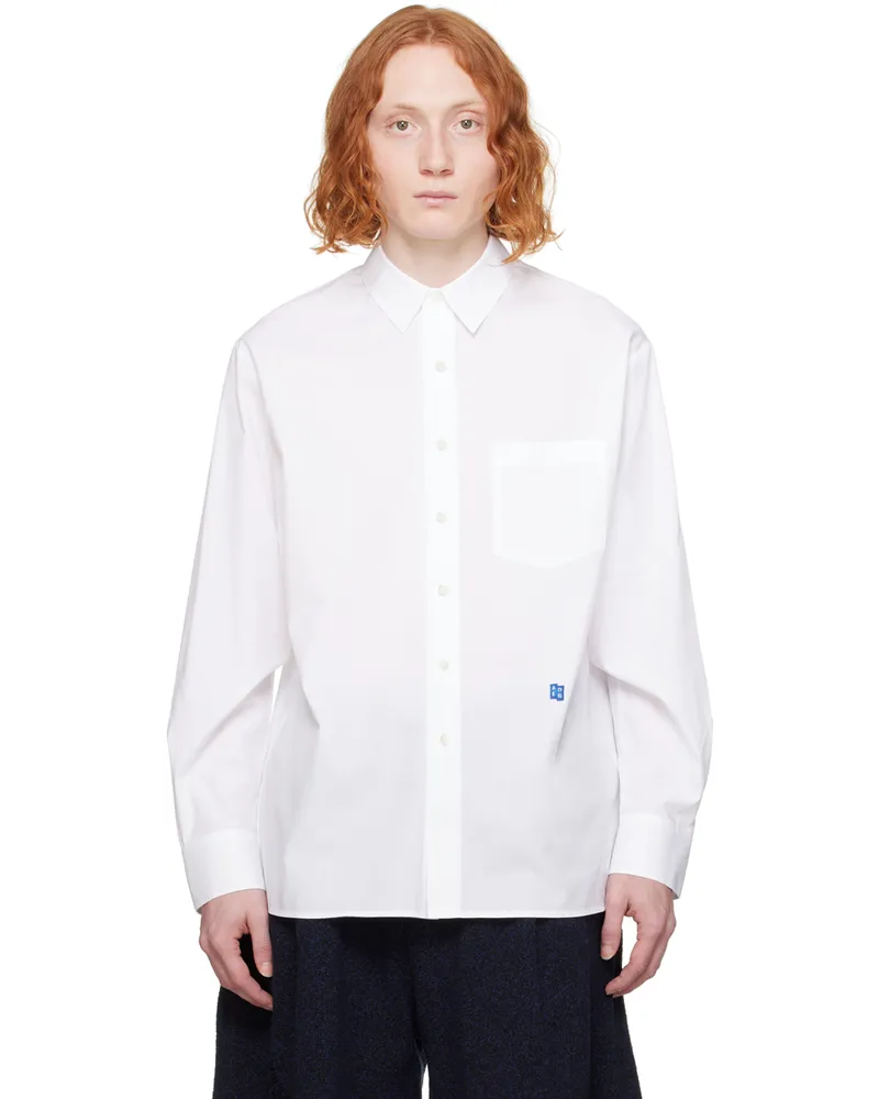 Adererror White Significant Button Long Sleeve Shirt White