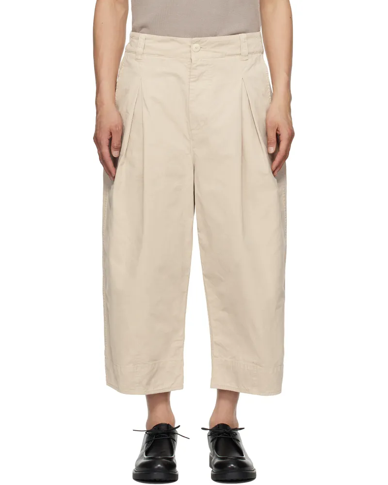 Toogood Beige 'The Etcher' Trousers Porridge