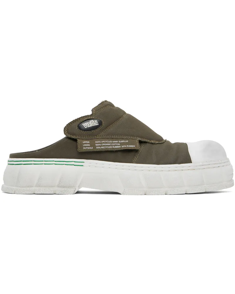 VIRÓN Khaki 1990 Army Surplus Sneakers 55r