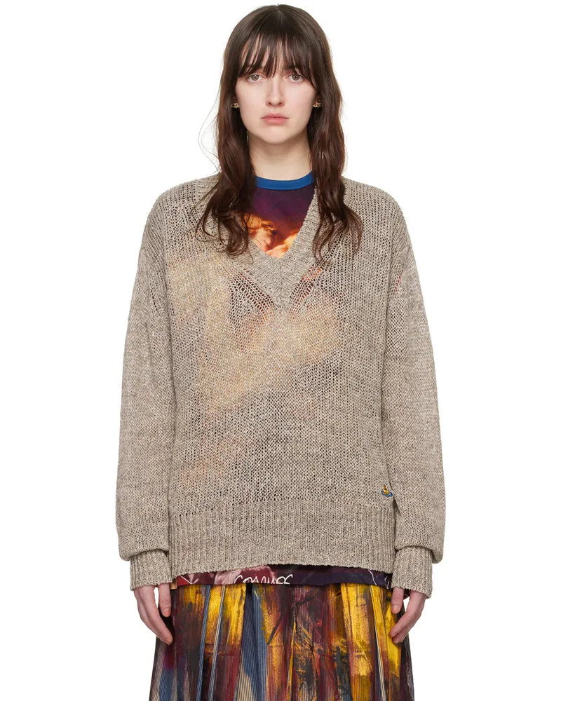 Vivienne Westwood Taupe Alex Sweater C401