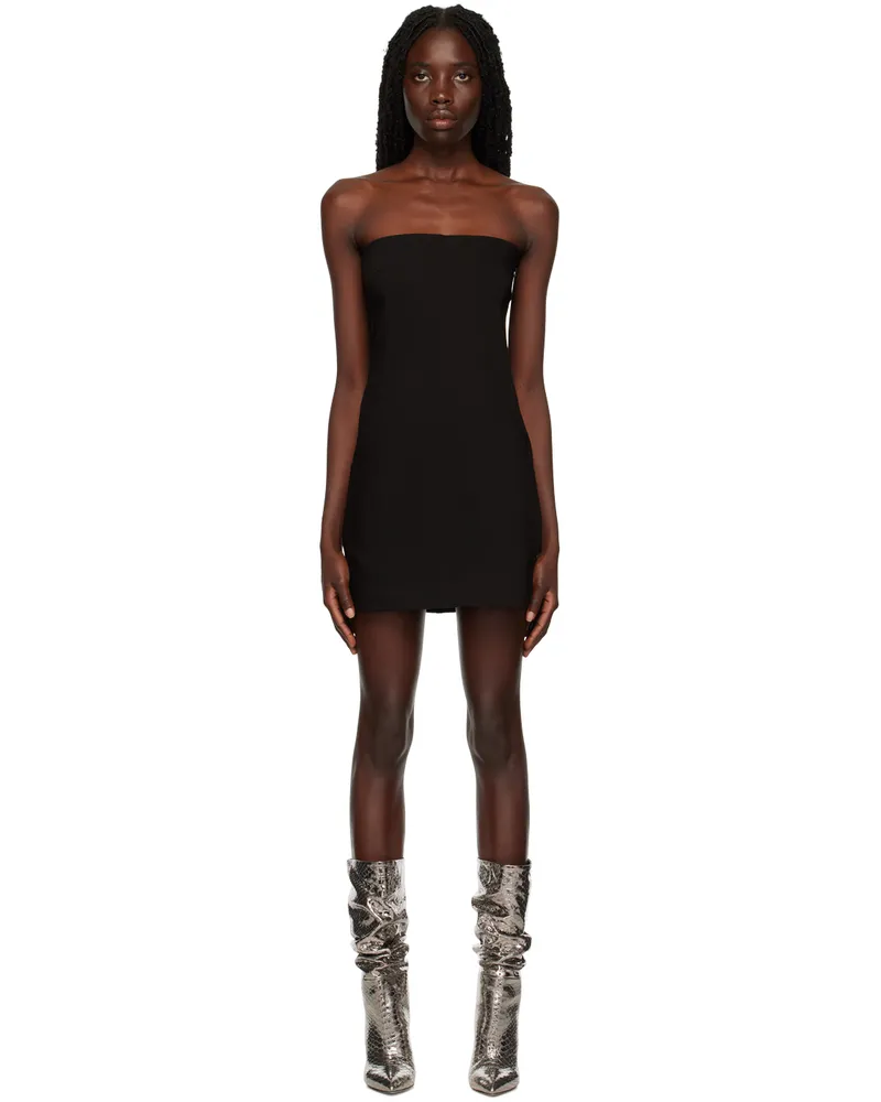 Paris Georgia SSENSE Exclusive Black Audrey Minidress Black