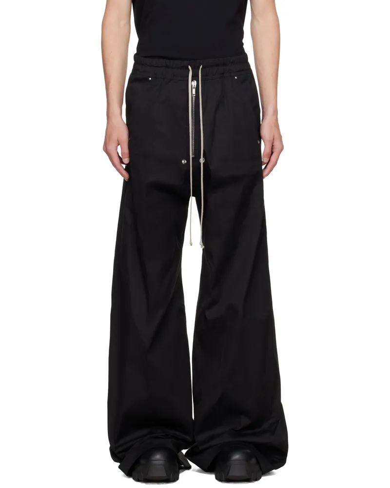 Rick Owens Black Concordians Wide Bela Trousers 09