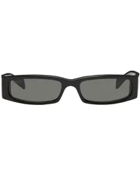 Gucci Black Rectangular Frame Sunglasses Black