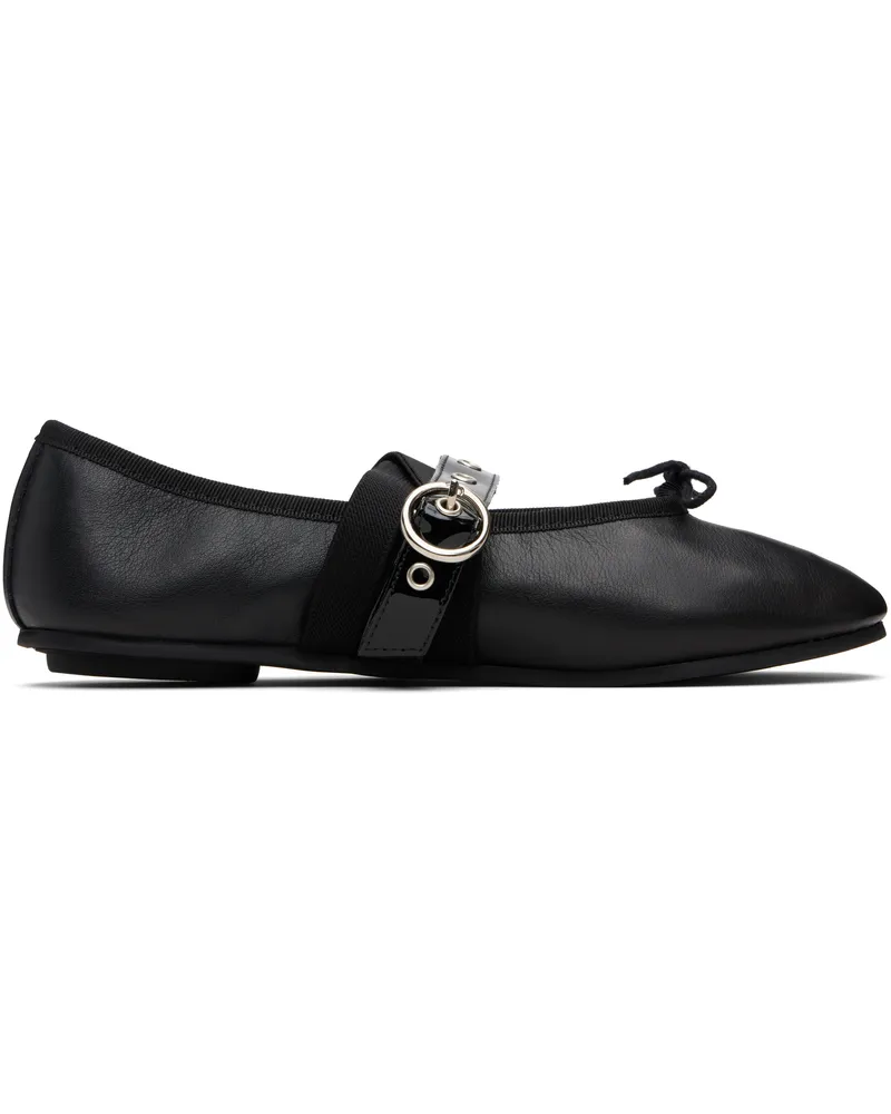 Repetto Black Twist Mary Jane Ballerina Flats 410