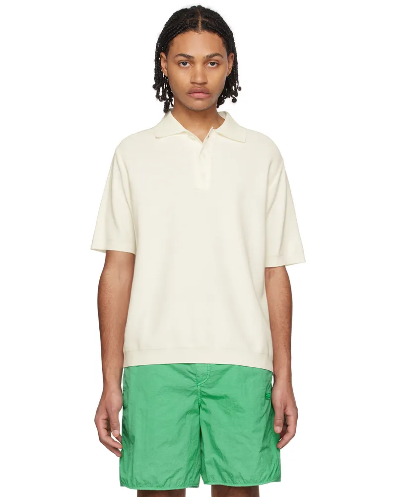 SOLID HOMME Off-White Three-Button Polo 535i