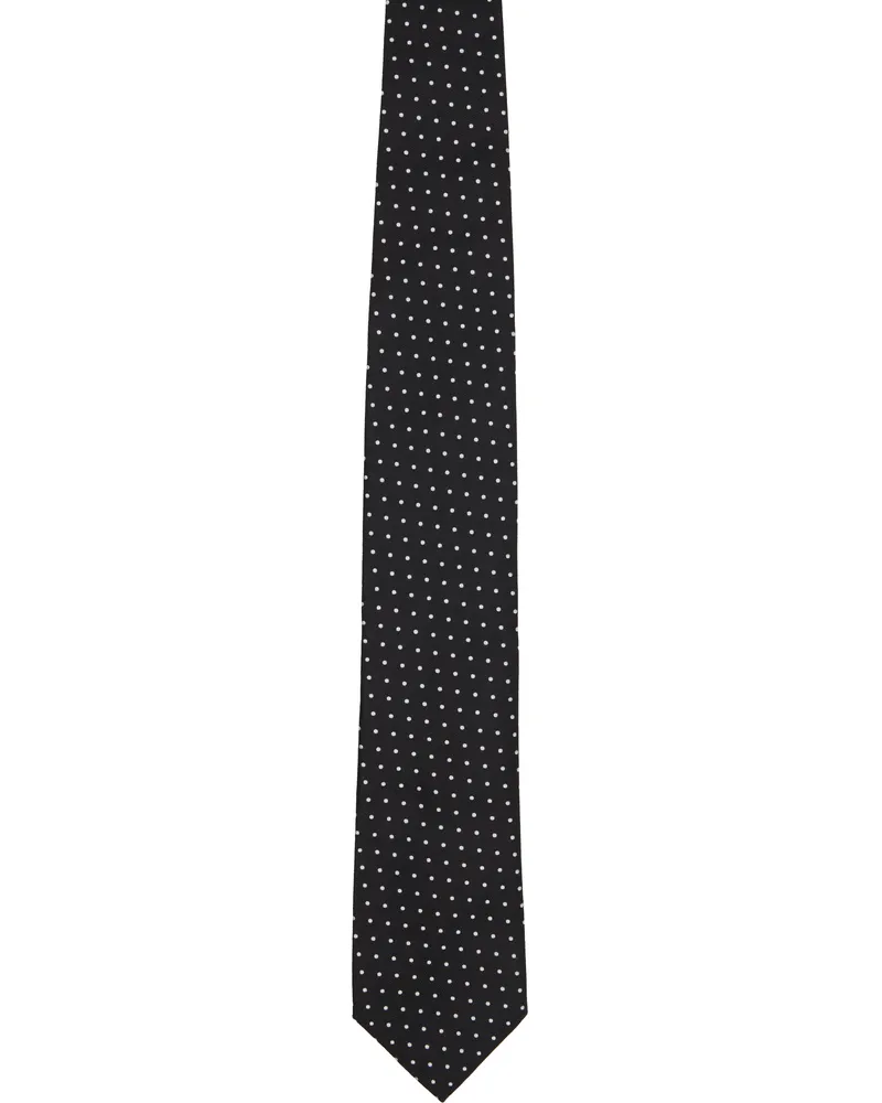 Tom Ford Black Micro Dot Weave Tie Lb999black