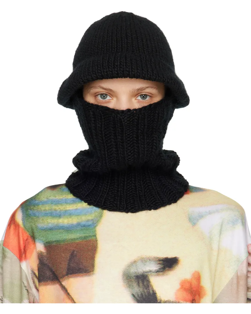 BLESS Black Hatmask Beanie Black