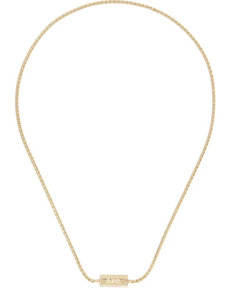 A.P.C. Gold Angle Necklace Raa