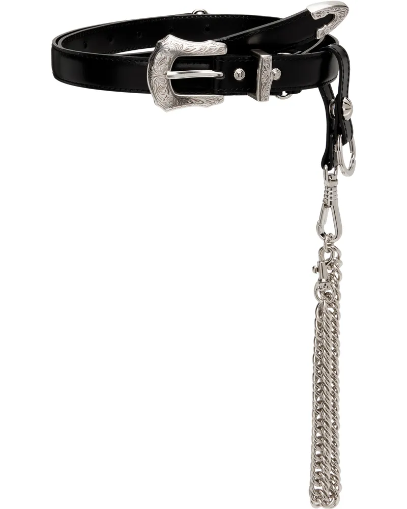 Toga Black Chain Key Ring Belt 26