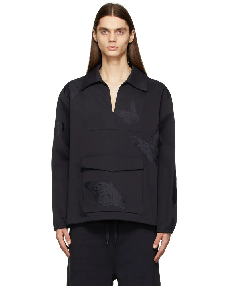 Valentino Garavani Navy Utopia Butterfly Shirt Navy