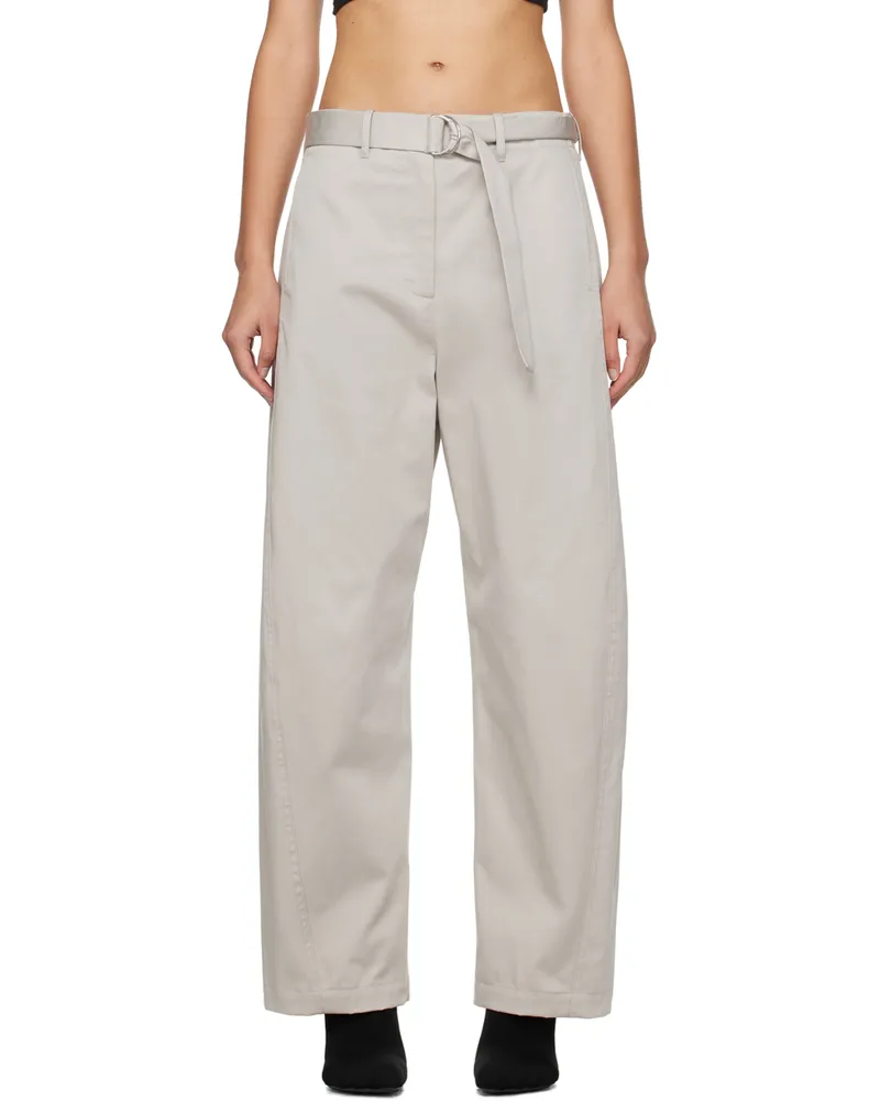 MSGM Gray Parachute Trousers 94