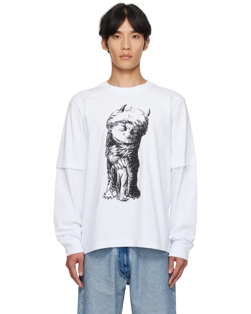 Sacai White 'Where The Wild Things Are' Cotton T-shirt 101