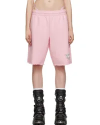 VETEMENTS Pink Magic Unicorn Shorts Baby