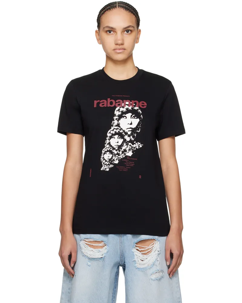 Paco Rabanne Black Visconti-Inspired T-Shirt P001