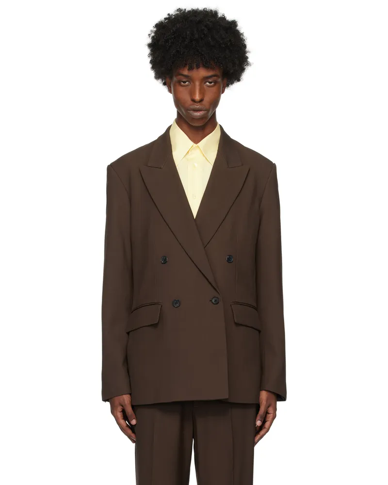 Second/Layer Brown Pico Blazer Brown