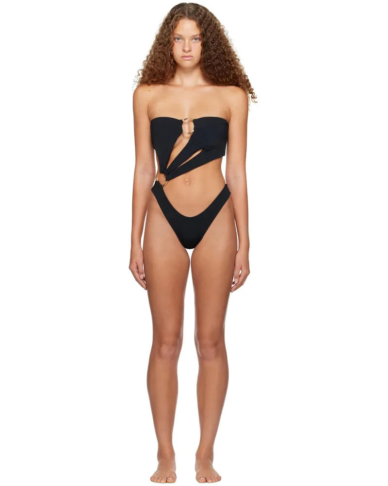 Louisa Ballou Black Sex Wax Swimsuit 0999