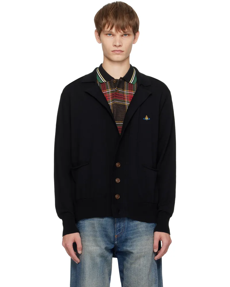 Vivienne Westwood Black Samuel Cardigan Aw25-black