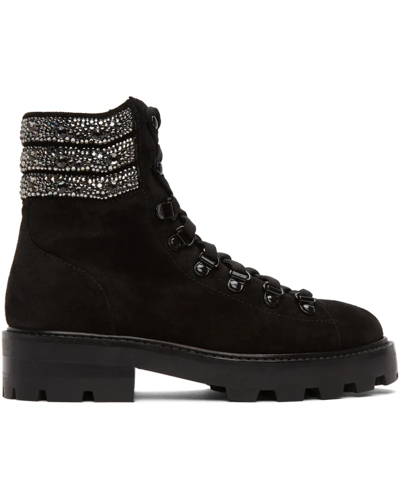 Jimmy Choo Black Eshe Flat Boots Black