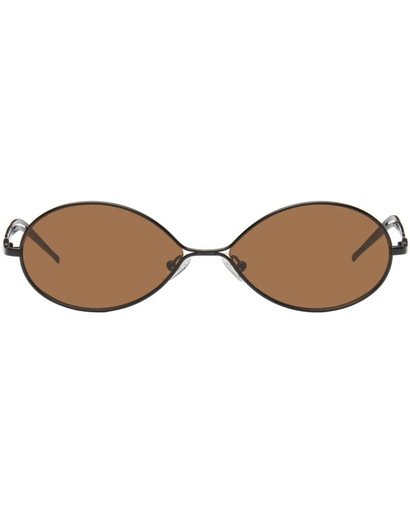 Song For The Mute SSENSE Exclusive Black 'The Teardrop' Sunglasses Black