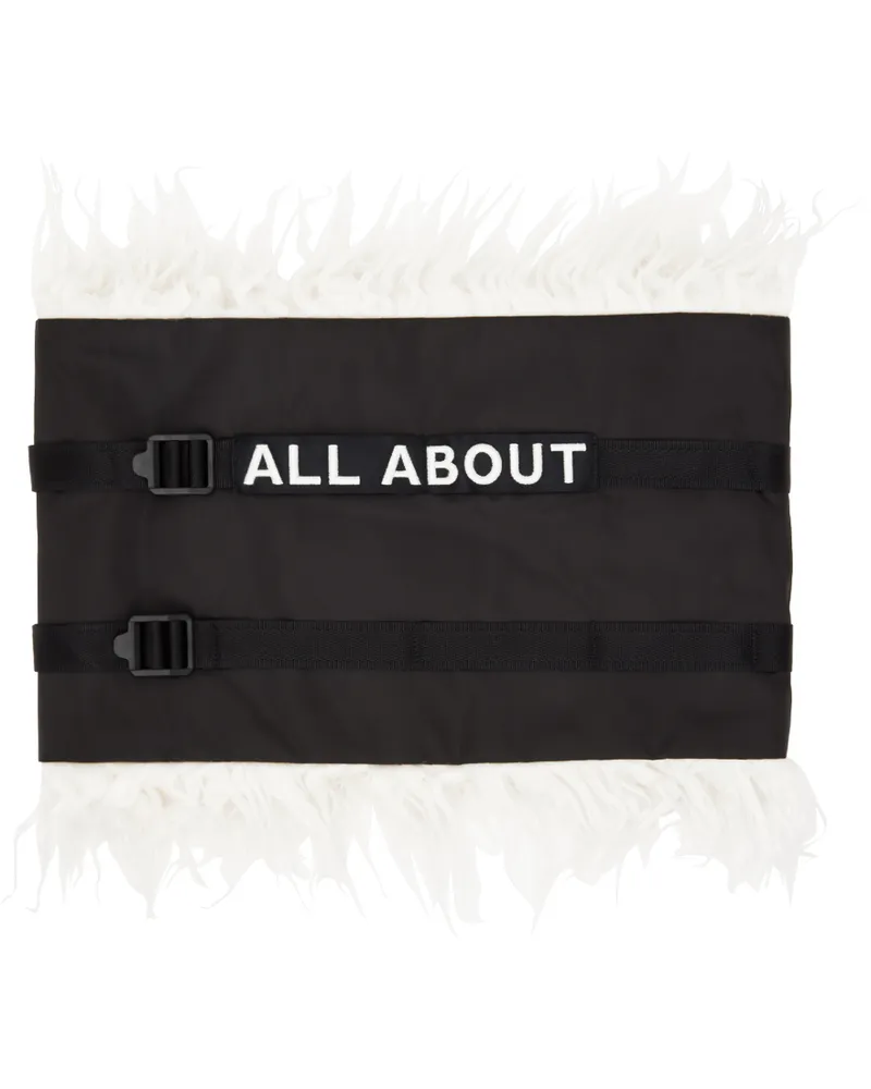 A. A. Spectrum Black Embroidered Neck Warmer Void