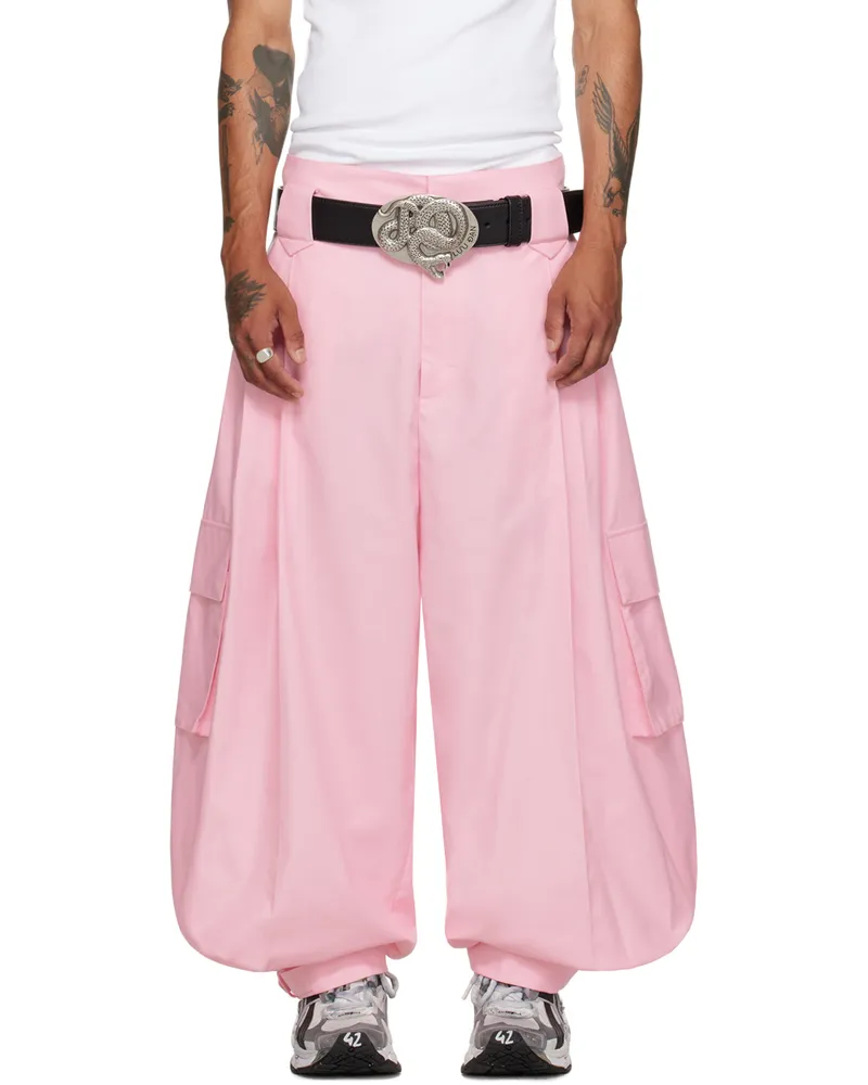 LU'U DAN Pink Tobi Cargo Pants Baby