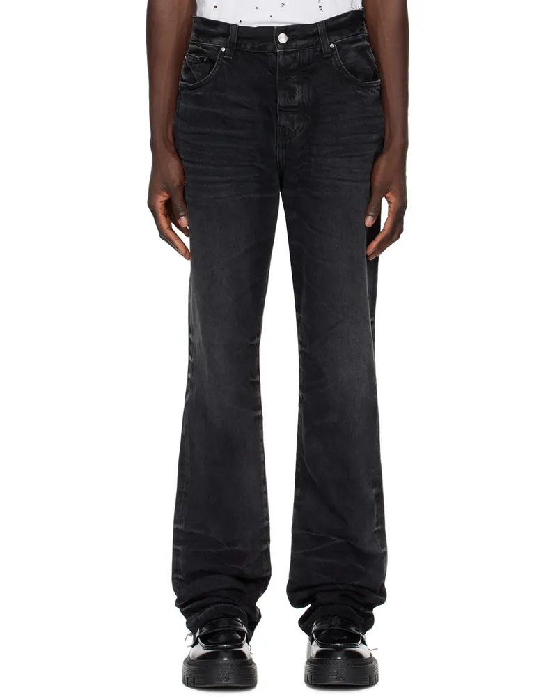 Amiri Black Release Jeans Faded