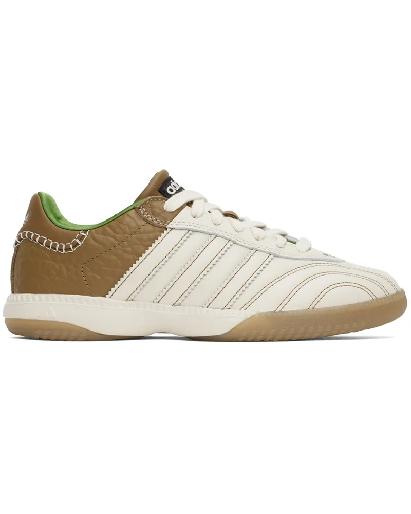 Wales Bonner Off-White & Brown adidas Originals Edition Samba Millennium Sneakers White