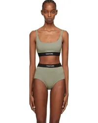 Tom Ford Green Square Neck Bra Fgsage