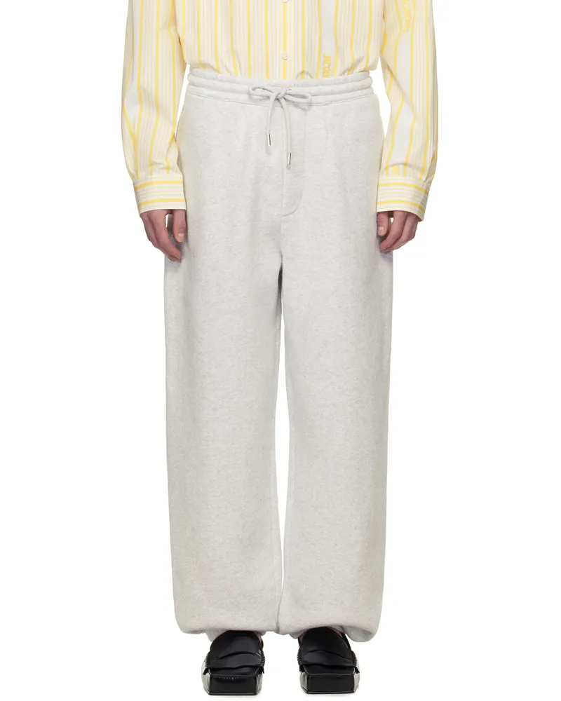 Jacquemus Gray La Croisière 'The Torneo' Sweatpants 9cm