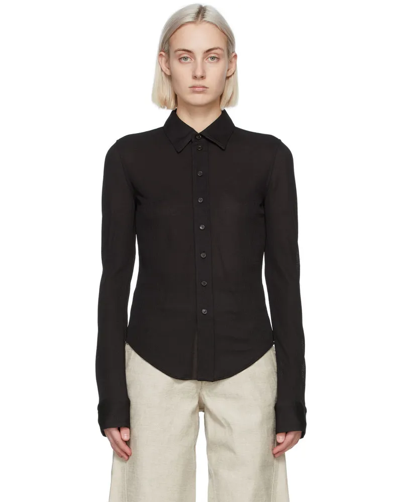 Bottega Veneta Brown Viscose Shirt 2113