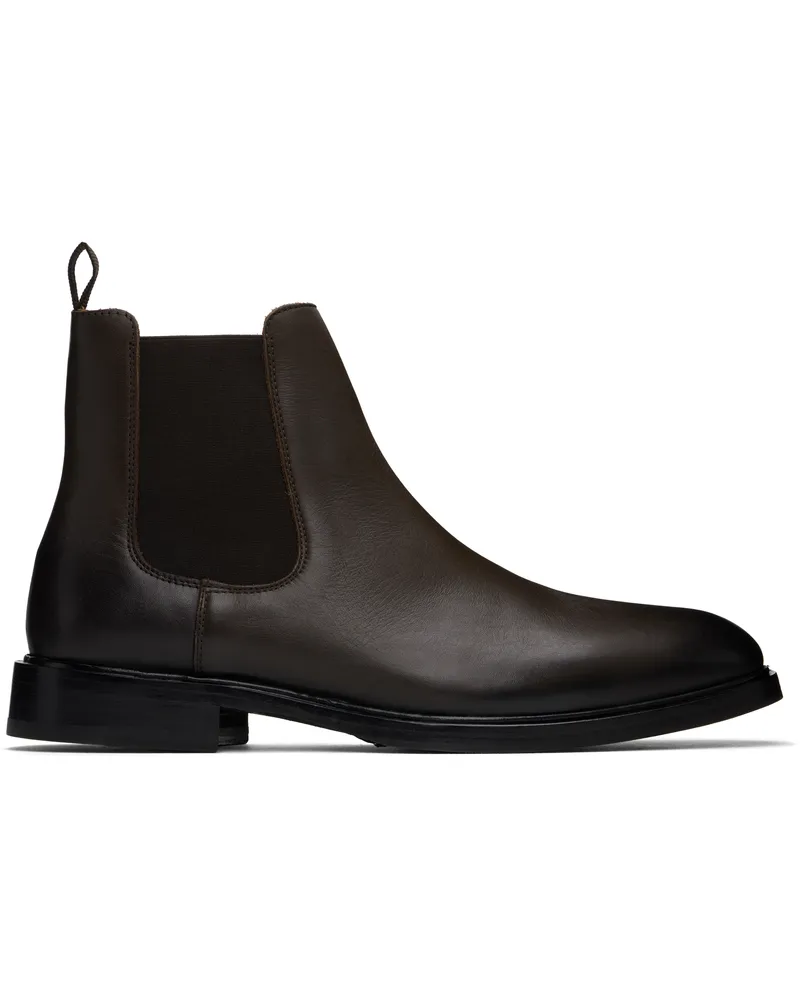 Tiger of Sweden Brown Operan Chelsea Boots 10ndark
