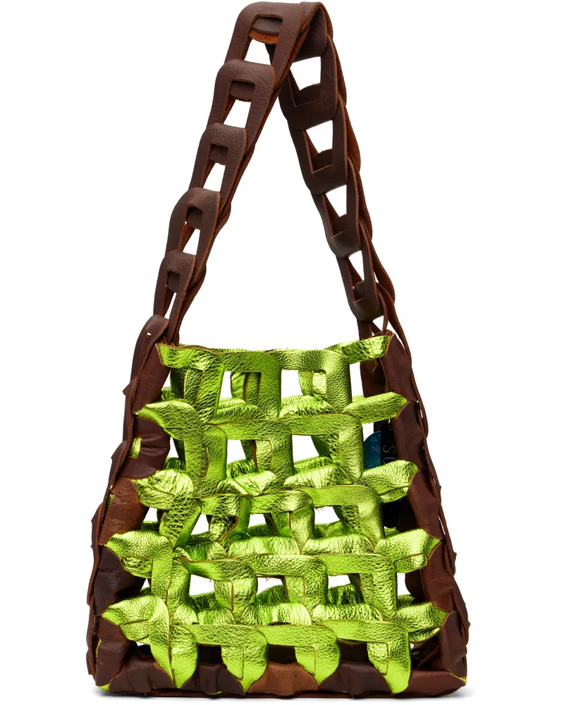 SC103 Brown & Green Links Bag Halcyon