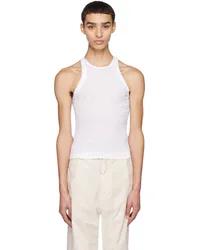 Dion Lee White Lock Lace Tank Top White