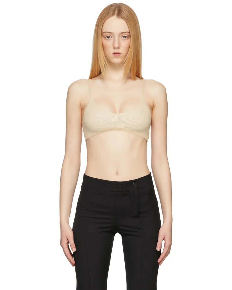 Jacquemus Beige 'Le Bandeau Valensole' Bra 150