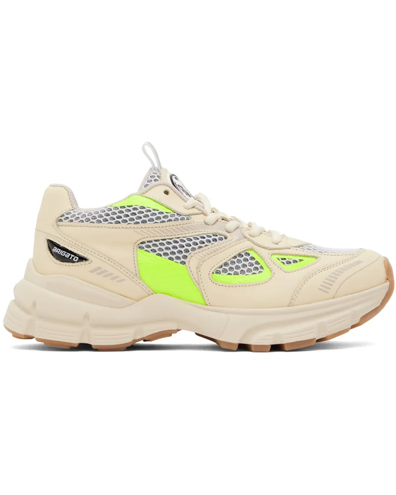 Axel Arigato Beige Marathon Sneakers Yellow