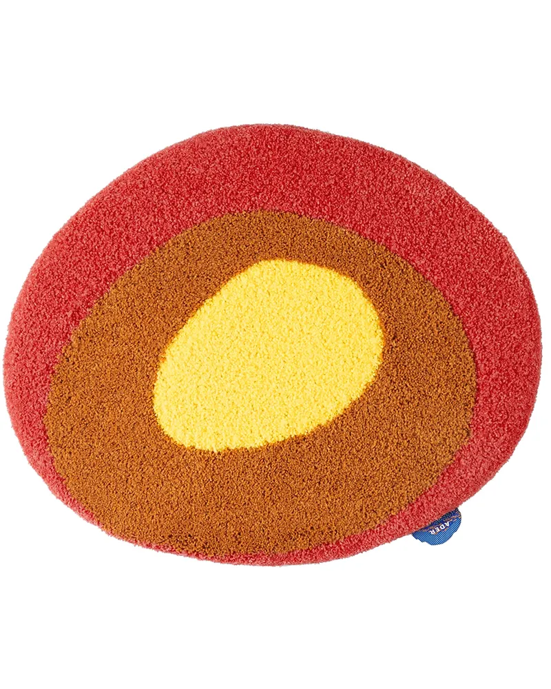 Red & Yellow Graphic Rug