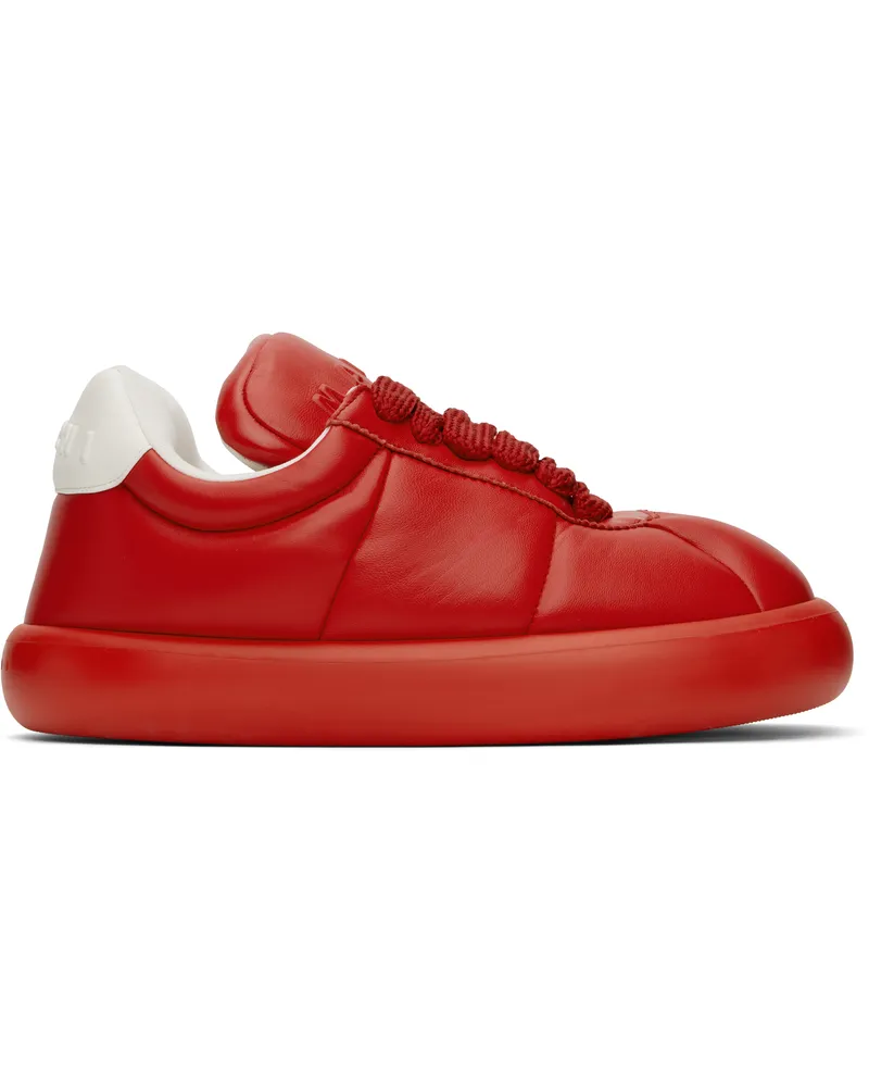 Marni Red Leather BigFoot 2.0 Sneakers 00r63