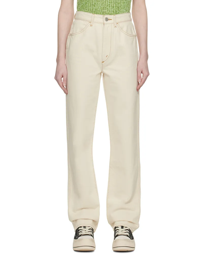 RE/DONE Off-White 70s Cigarette Jeans Rinsed