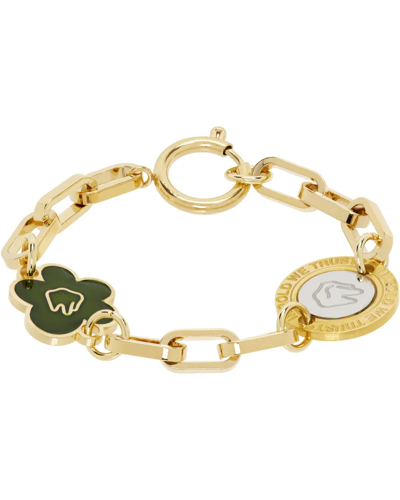 In Gold We Trust Paris SSENSE Exclusive Gold Heavy Chain Bracelet Gold