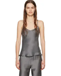 Silk Laundry Gray Bias-Cut Camisole Grey