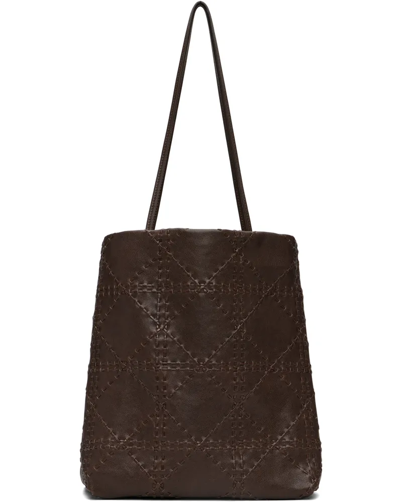 The Row Brown Lilou Woven Bag Brw