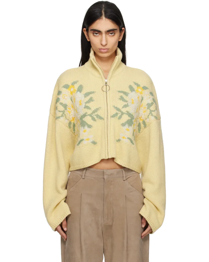 Holzweiler Yellow Tine Cropped Cardigan 1165